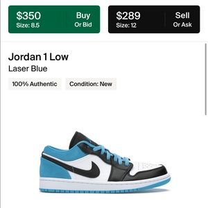 Jordan 1’s Laser blue